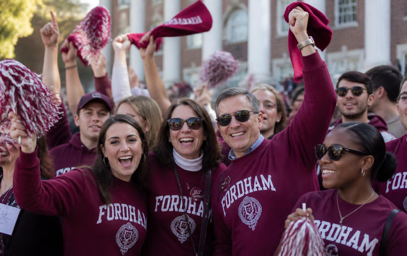 Students, alumni and fans celebrating college Homecoming with custom school-spirit apparel and giveaways